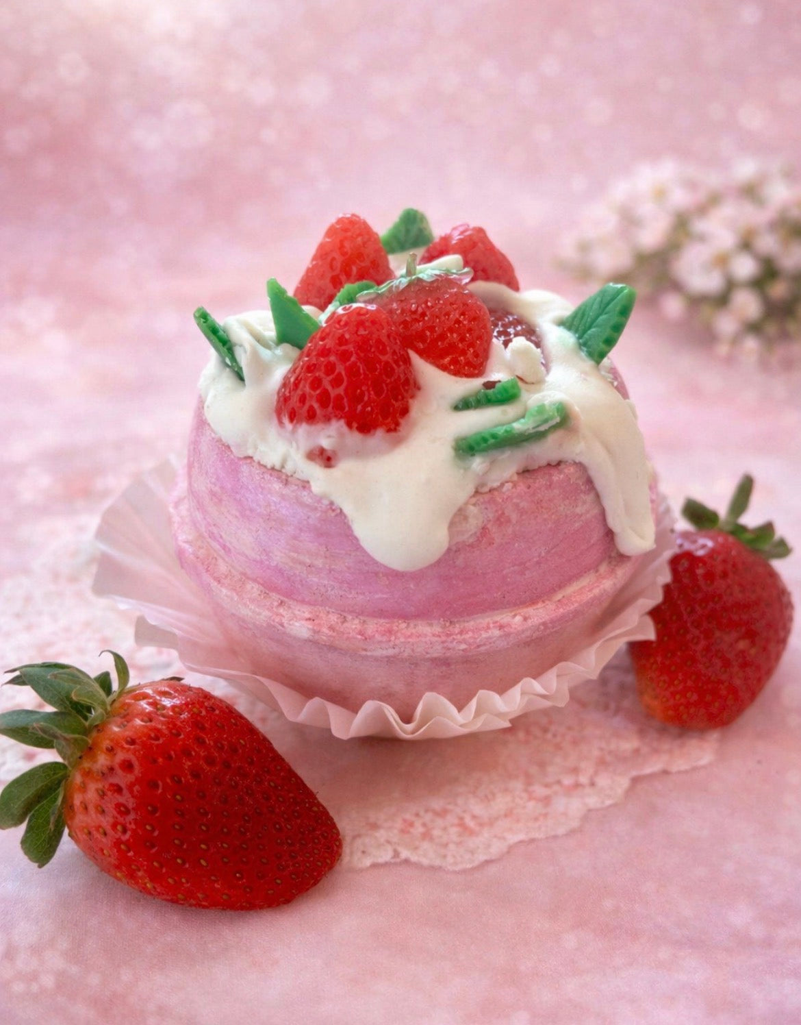 Mother's Day Strawberry Spa Gift Box – Luxury Handmade Pamper Set for Mum