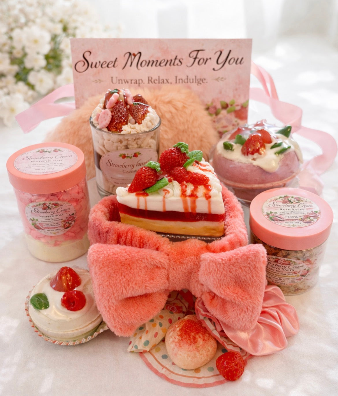 Mother's Day Strawberry Spa Gift Box – Luxury Handmade Pamper Set for Mum