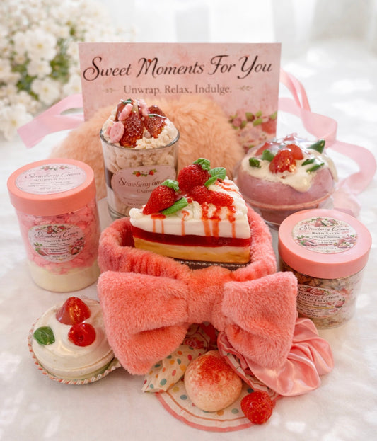 Mother's Day Strawberry Spa Gift Box – Luxury Handmade Pamper Set for Mum