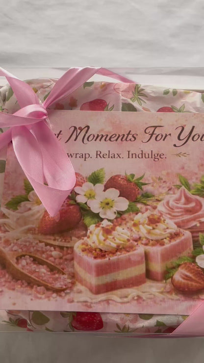 Mother's Day Strawberry Spa Gift Box – Luxury Handmade Pamper Set for Mum
